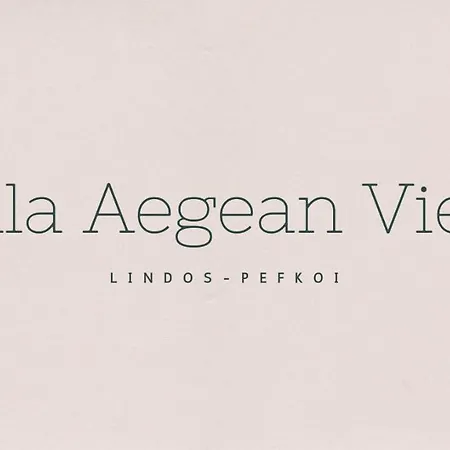 Aegean View Lindos-pefkoi